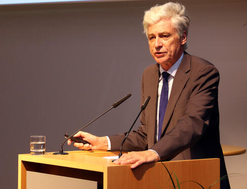 Prof. Dr. Leinfelder bei seinem Vortrag © Deutsche Bundesstiftung Umwelt